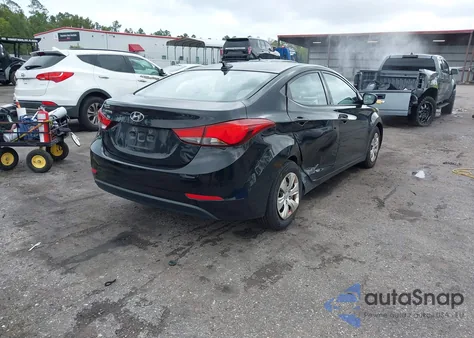 2016 Hyundai Elantra Se из США, поврежденный, VIN 5NPDH4AE7GH766624